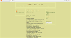 Desktop Screenshot of garysbigdump.blogspot.com