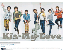 Tablet Screenshot of kis-my-love.blogspot.com