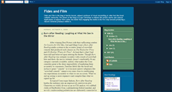 Desktop Screenshot of fidesandfilm.blogspot.com