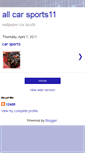 Mobile Screenshot of allcarsports11.blogspot.com