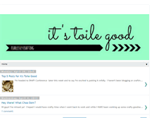 Tablet Screenshot of itstoilegood.blogspot.com