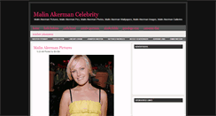 Desktop Screenshot of malin-akerman-celebrity.blogspot.com