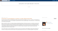 Desktop Screenshot of anand-sivakumar.blogspot.com