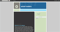 Desktop Screenshot of ansaritraders.blogspot.com