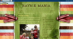 Desktop Screenshot of hayniemania.blogspot.com