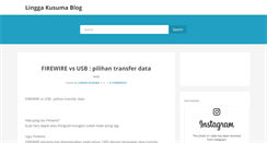 Desktop Screenshot of linggakusuma.blogspot.com