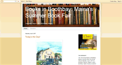 Desktop Screenshot of booksinboothbay.blogspot.com