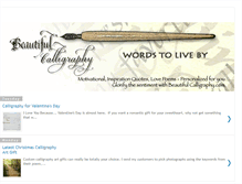 Tablet Screenshot of beautifulcalligraphy.blogspot.com