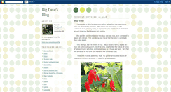 Desktop Screenshot of bigdaveblogger.blogspot.com