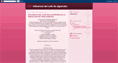 Desktop Screenshot of influenciadelcafedealgarrobo.blogspot.com