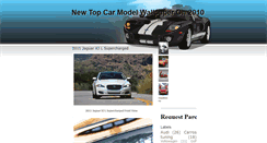 Desktop Screenshot of new-top-car-model-wallpaper-on2010.blogspot.com