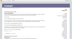 Desktop Screenshot of ecoblogit.blogspot.com