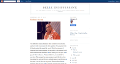 Desktop Screenshot of belle-indifference.blogspot.com