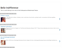 Tablet Screenshot of belle-indifference.blogspot.com