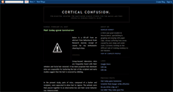 Desktop Screenshot of corticalconfusion.blogspot.com