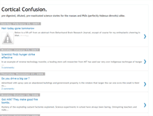 Tablet Screenshot of corticalconfusion.blogspot.com