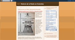 Desktop Screenshot of historiadelaradioencolombia.blogspot.com