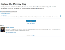 Tablet Screenshot of capturethememoryblog.blogspot.com