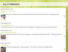 Tablet Screenshot of joyinbabeland.blogspot.com