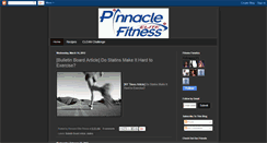 Desktop Screenshot of pinnacleelitefitness.blogspot.com