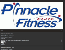 Tablet Screenshot of pinnacleelitefitness.blogspot.com