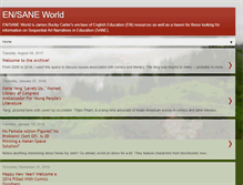 Tablet Screenshot of ensaneworld.blogspot.com