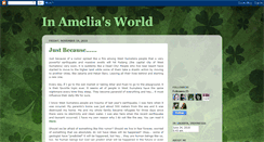 Desktop Screenshot of inameliasworld.blogspot.com