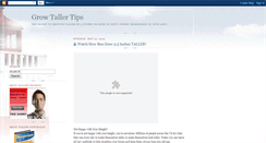 Desktop Screenshot of growtallertips.blogspot.com