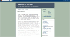 Desktop Screenshot of mppatourdiary.blogspot.com