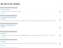 Tablet Screenshot of 40andabitcheeky.blogspot.com