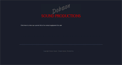 Desktop Screenshot of dobsonsound.blogspot.com