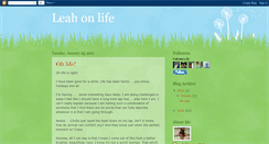 Desktop Screenshot of leahonlifeblog.blogspot.com