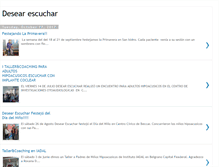 Tablet Screenshot of desearescuchar.blogspot.com