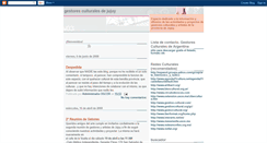 Desktop Screenshot of gestoresculturalesdejujuy.blogspot.com