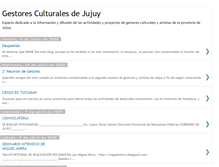 Tablet Screenshot of gestoresculturalesdejujuy.blogspot.com