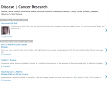 Tablet Screenshot of canceresearch.blogspot.com