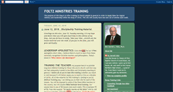 Desktop Screenshot of foltzministriestraining.blogspot.com