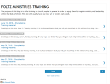 Tablet Screenshot of foltzministriestraining.blogspot.com