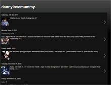 Tablet Screenshot of dannylovemummy.blogspot.com