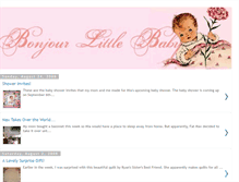 Tablet Screenshot of bonjourlittlebaby.blogspot.com