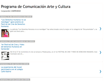 Tablet Screenshot of comunicacion-arte-cultura.blogspot.com