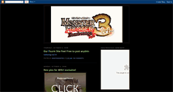 Desktop Screenshot of monsterhunterz.blogspot.com