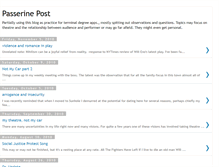 Tablet Screenshot of passerinepost.blogspot.com