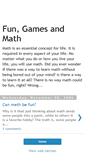 Mobile Screenshot of fungamesandmath.blogspot.com