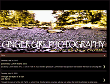 Tablet Screenshot of gingergirlphotography.blogspot.com