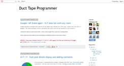 Desktop Screenshot of ducttapeprogrammer.blogspot.com