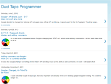 Tablet Screenshot of ducttapeprogrammer.blogspot.com
