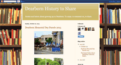 Desktop Screenshot of dearbornhistory.blogspot.com