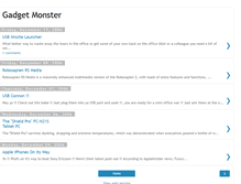 Tablet Screenshot of gadget-monster.blogspot.com