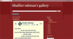 Desktop Screenshot of khalilur-rahman.blogspot.com